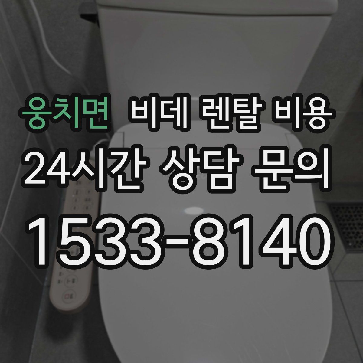 웅치면 비데 렌탈 비용