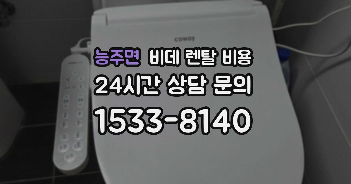 능주면 비데 렌탈 비용