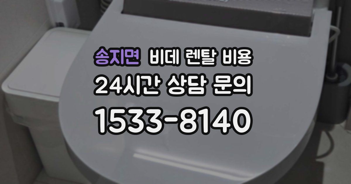 송지면 비데 렌탈 비용