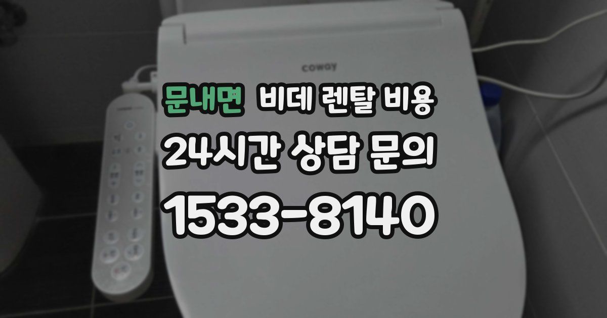 문내면 비데 렌탈 비용