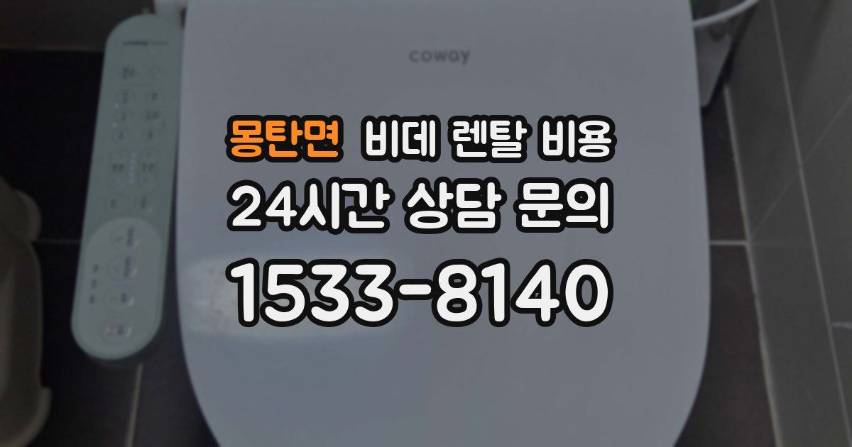 몽탄면 비데 렌탈 비용