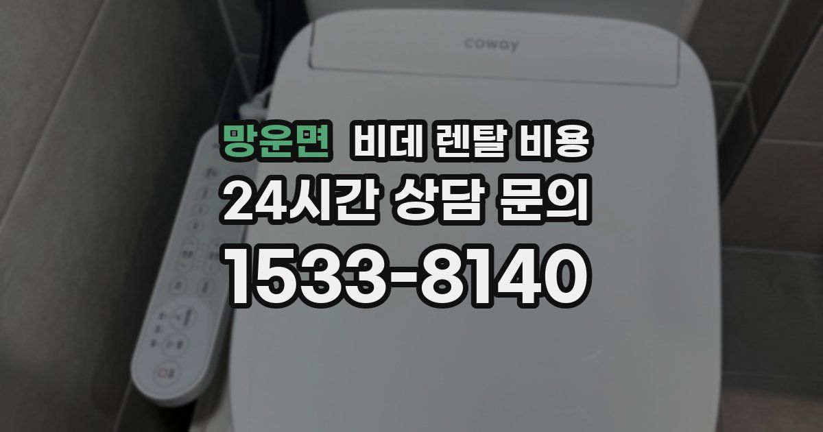 망운면 비데 렌탈 비용