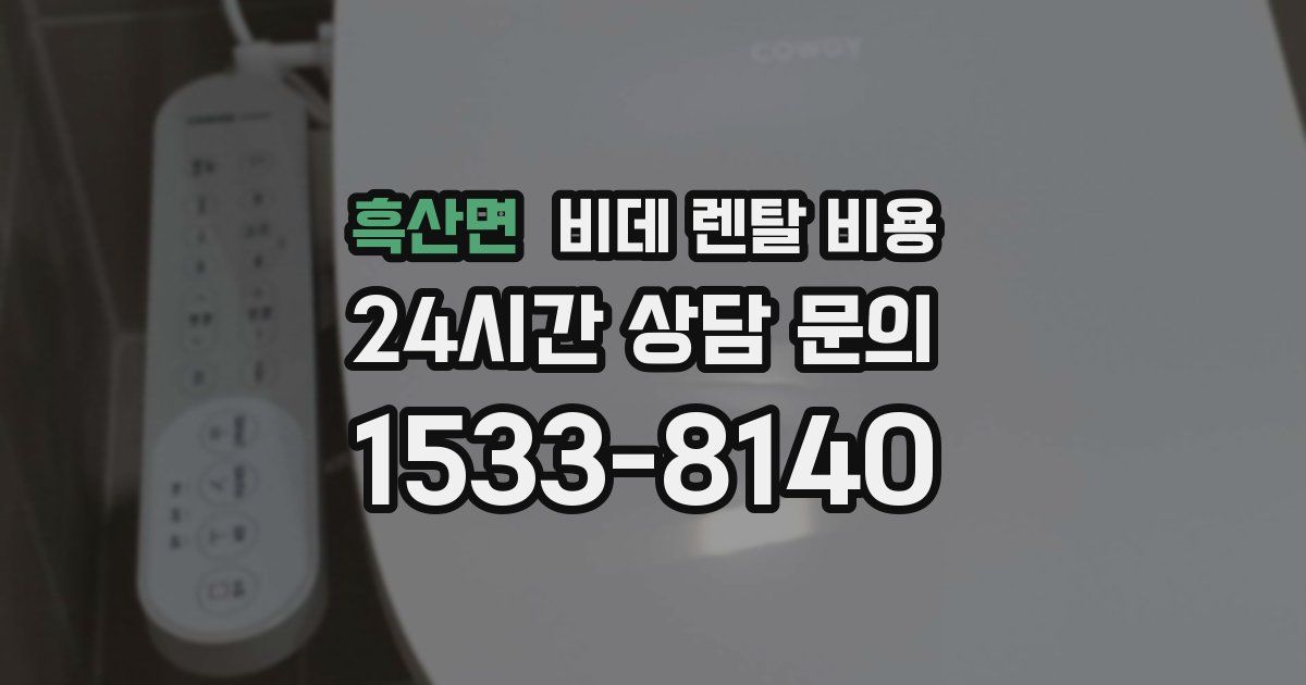 흑산면 비데 렌탈 비용