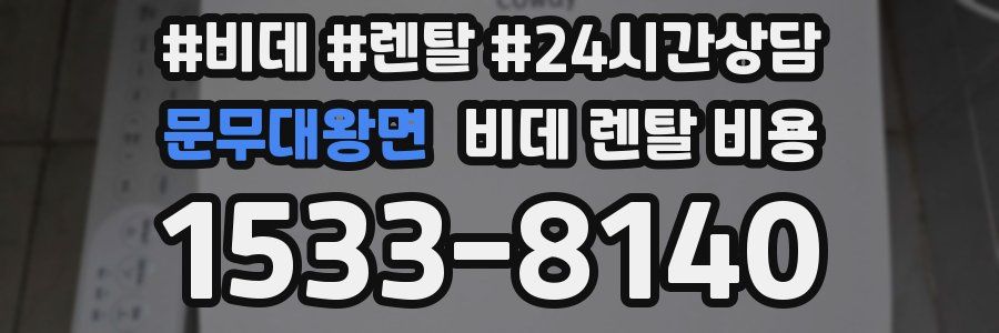문무대왕면 비데 렌탈 비용