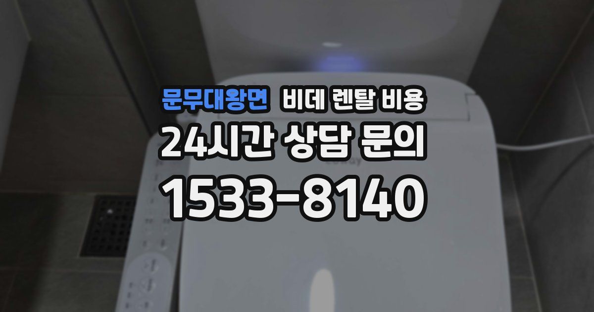 문무대왕면 비데 렌탈 비용