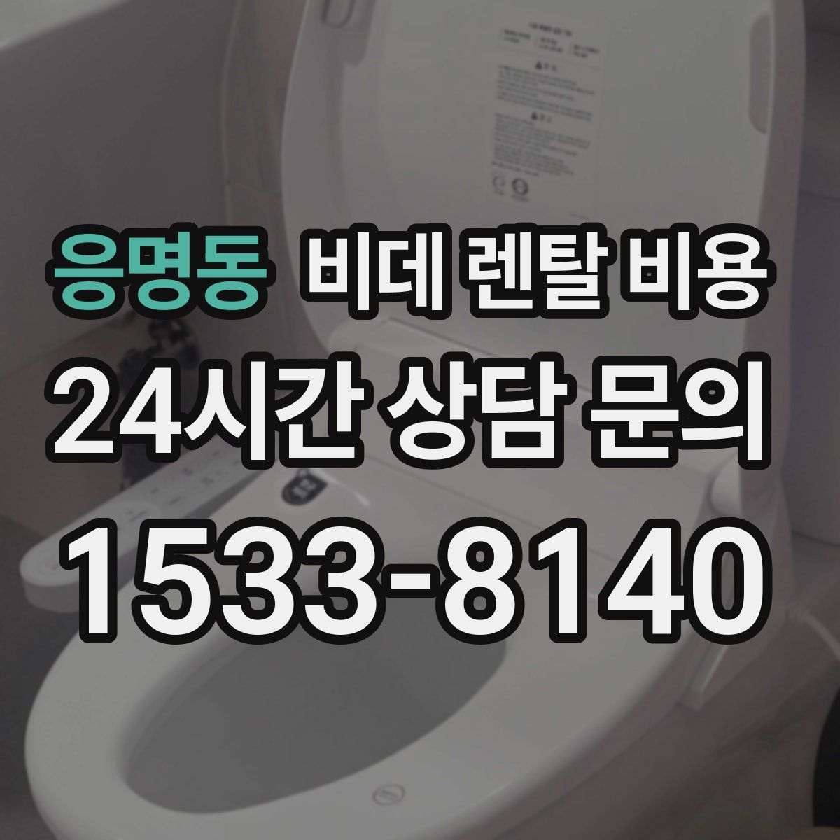 응명동 비데 렌탈 비용