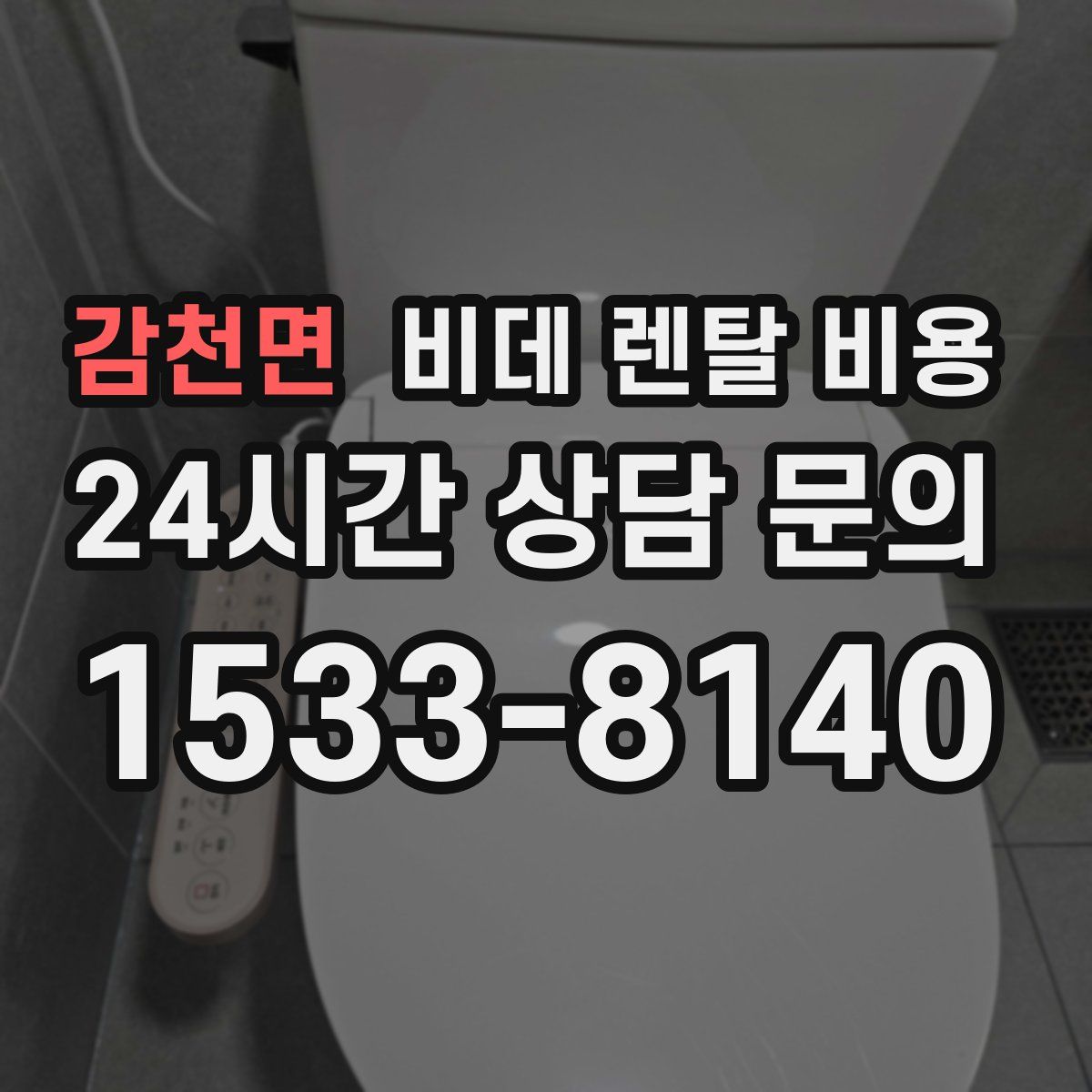감천면 비데 렌탈 비용