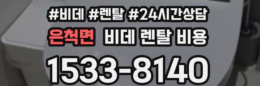 은척면 비데 렌탈 비용
