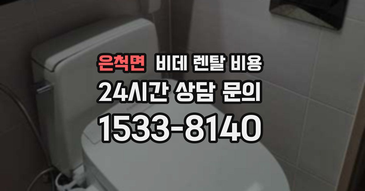 은척면 비데 렌탈 비용