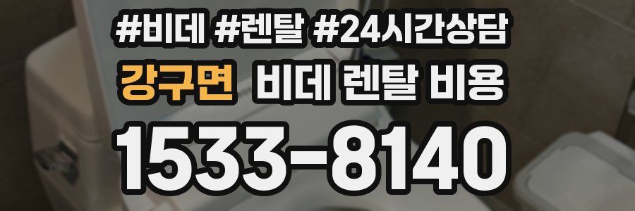 강구면 비데 렌탈 비용
