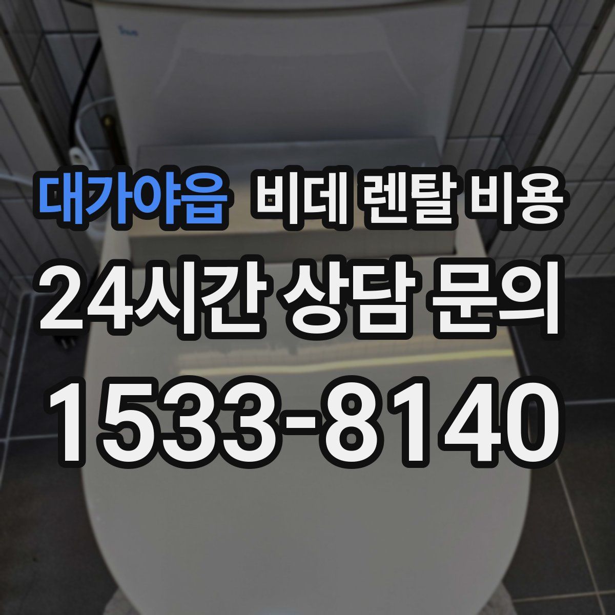대가야읍 비데 렌탈 비용