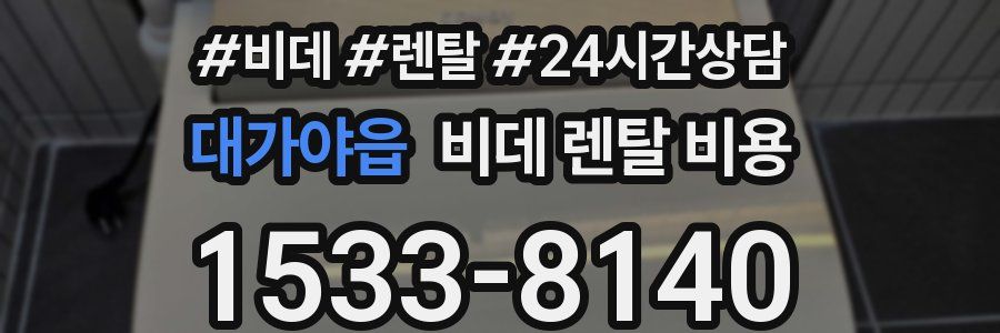 대가야읍 비데 렌탈 비용