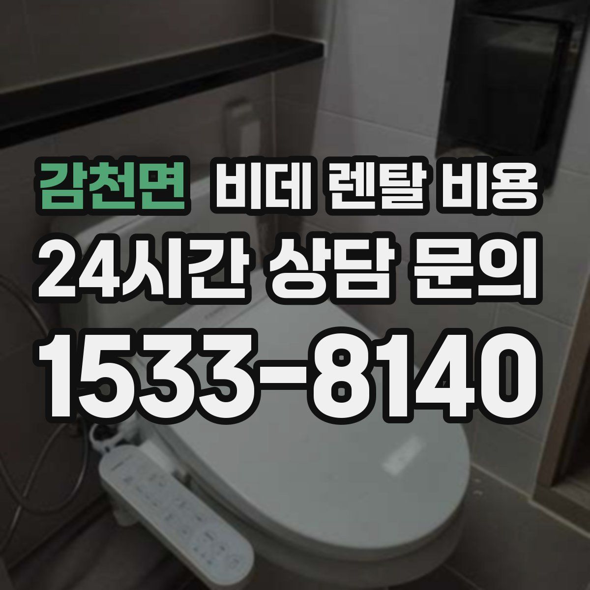 감천면 비데 렌탈 비용
