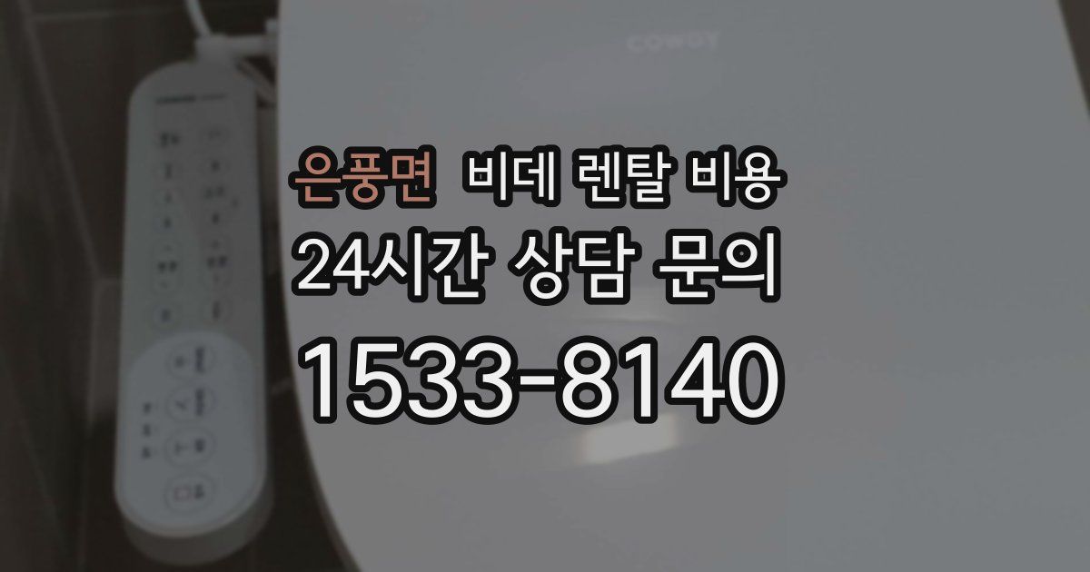 은풍면 비데 렌탈 비용