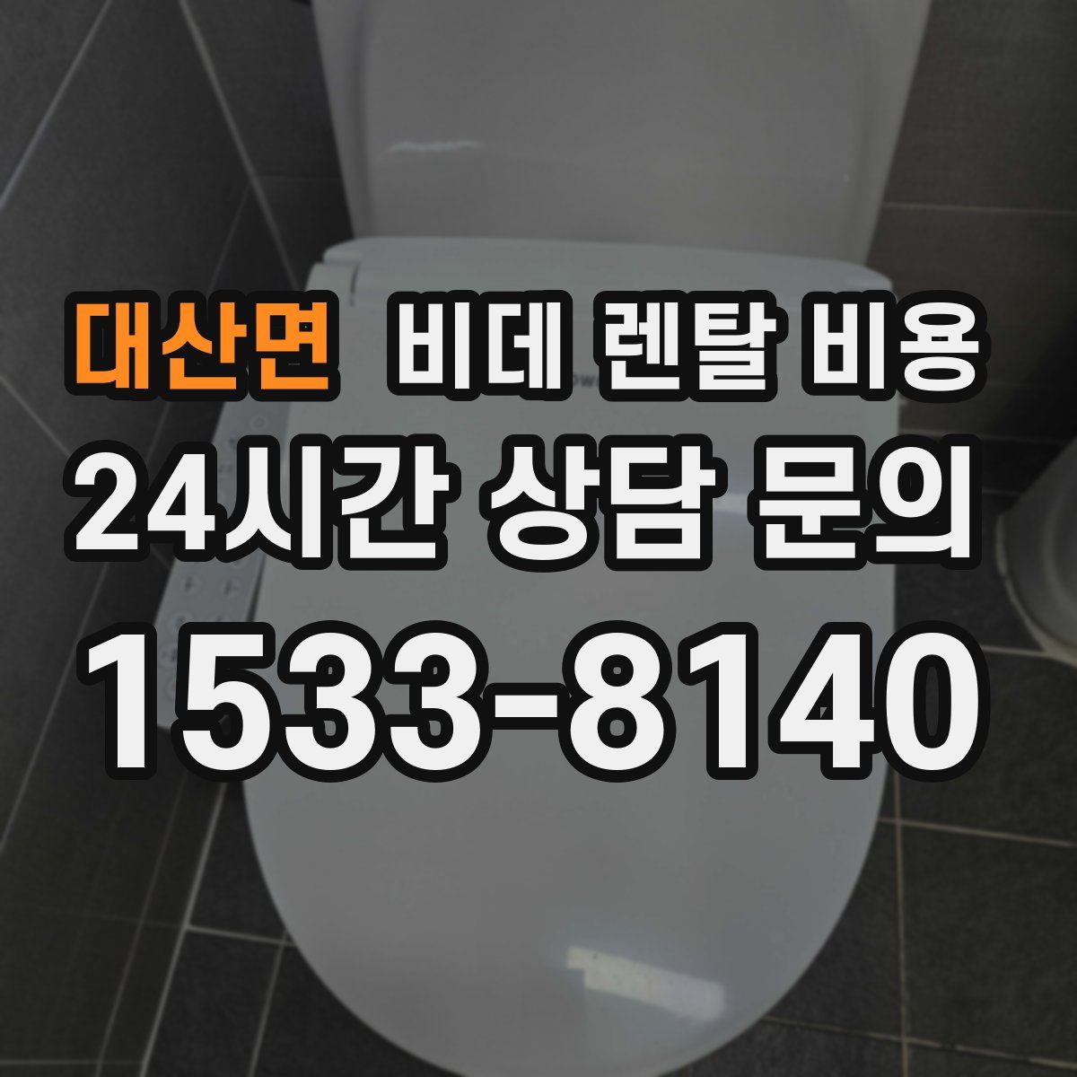 대산면 비데 렌탈 비용