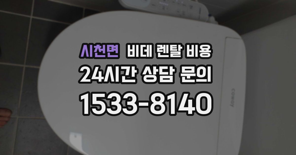 시천면 비데 렌탈 비용