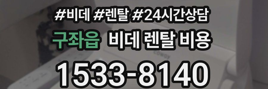 구좌읍 비데 렌탈 비용