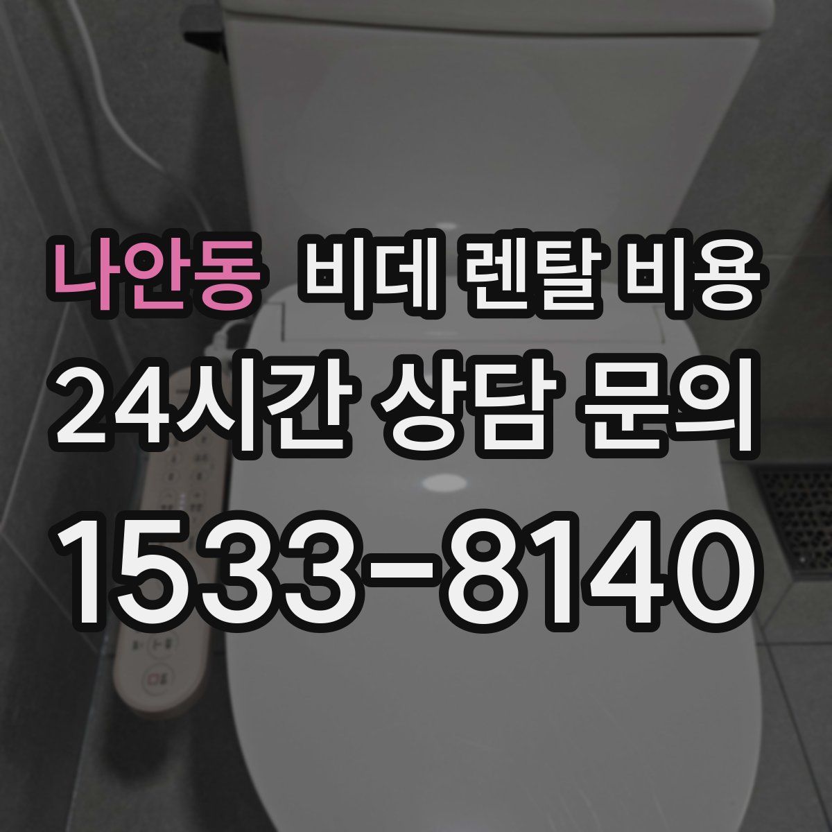 나안동 비데 렌탈 비용