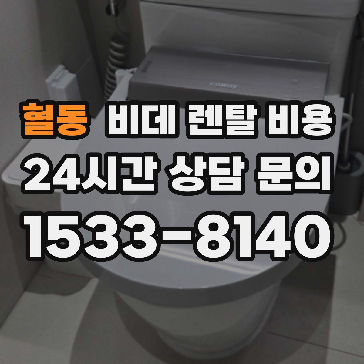 혈동 비데 렌탈 비용