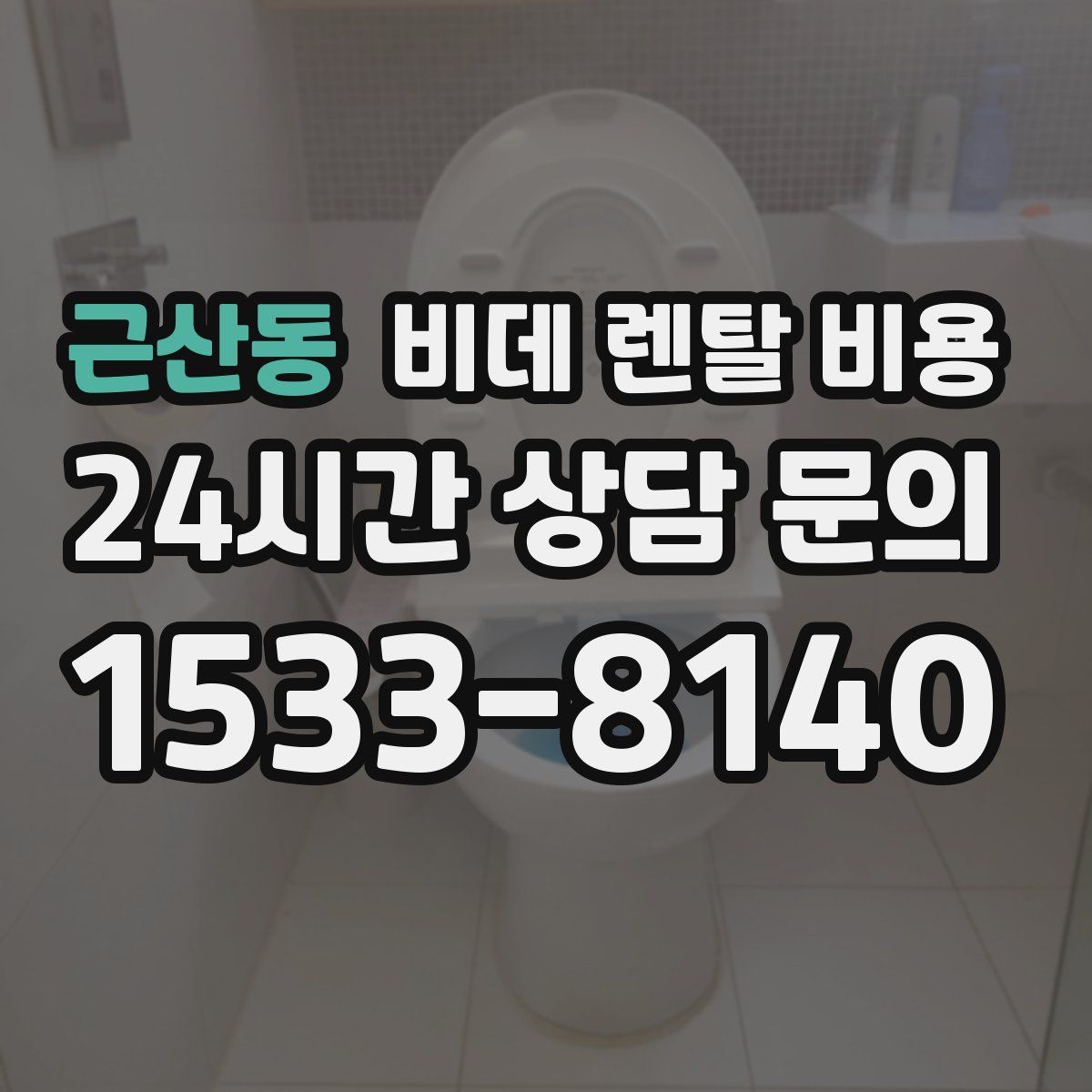 근산동 비데 렌탈 비용