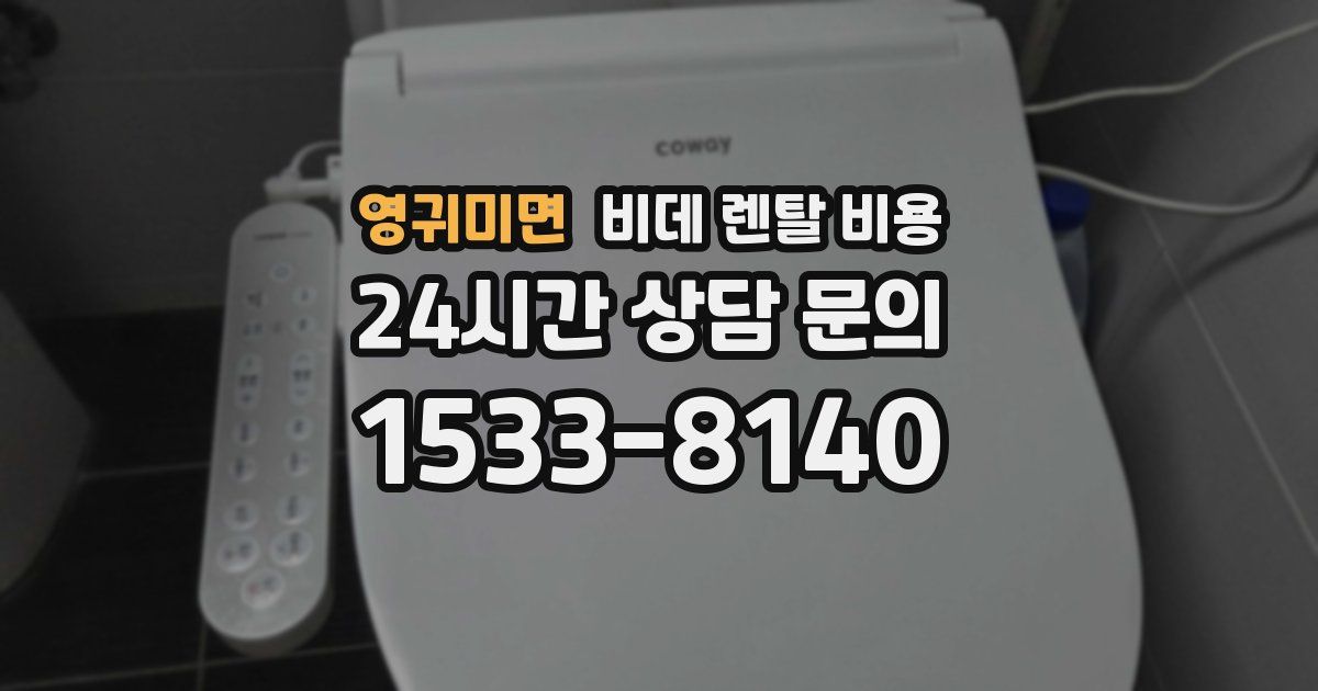 영귀미면 비데 렌탈 비용