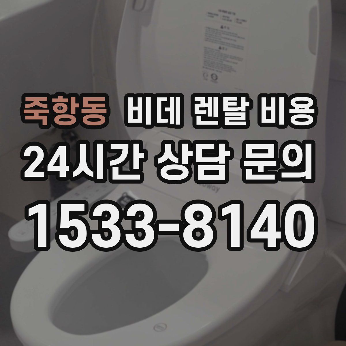 죽항동 비데 렌탈 비용