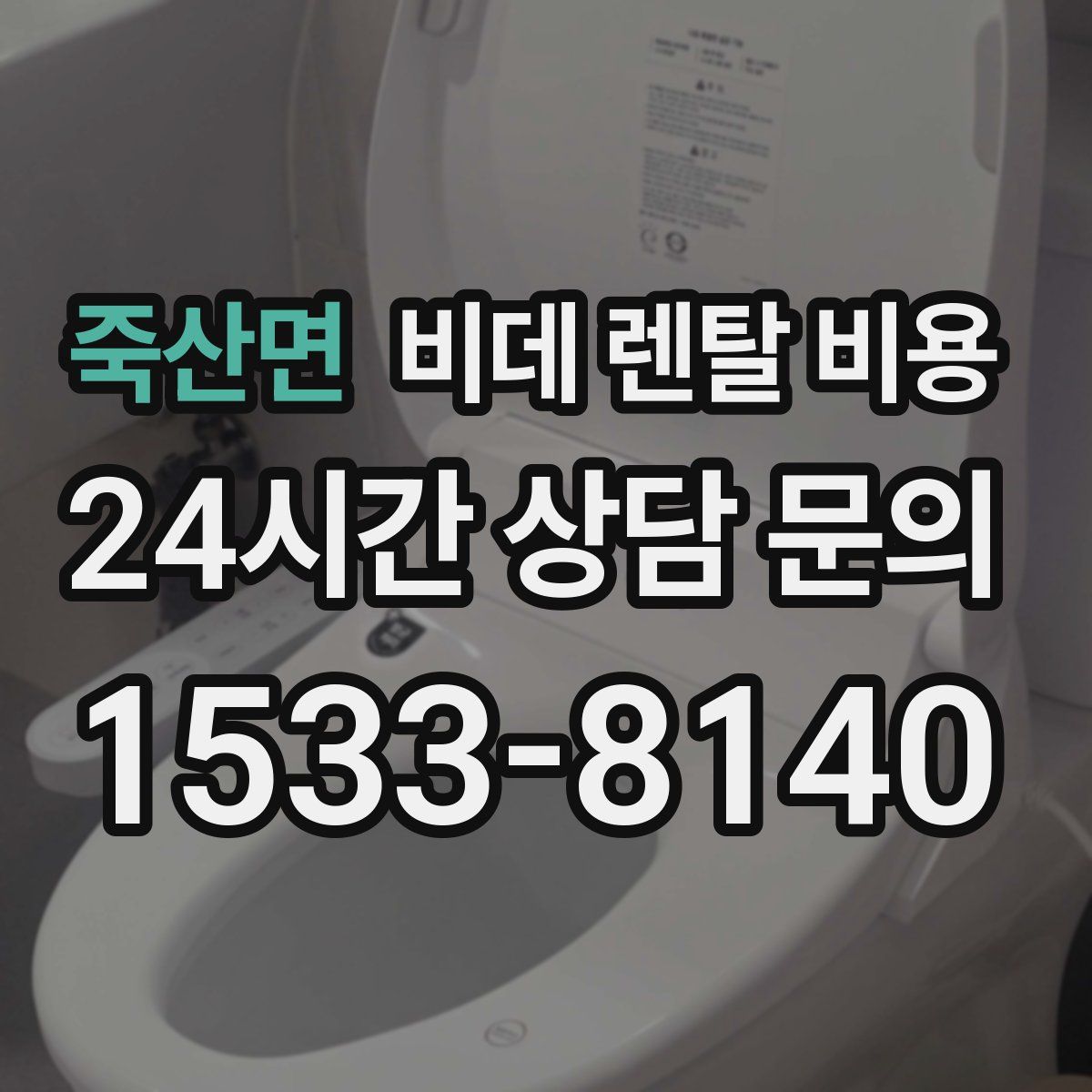 죽산면 비데 렌탈 비용