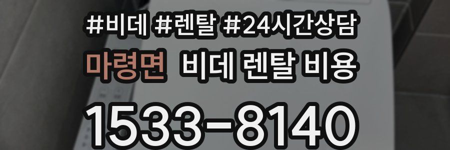 마령면 비데 렌탈 비용