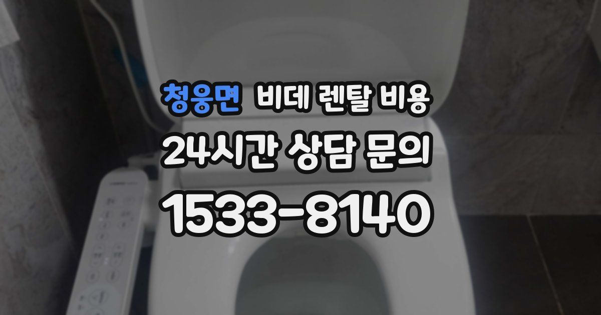 청웅면 비데 렌탈 비용
