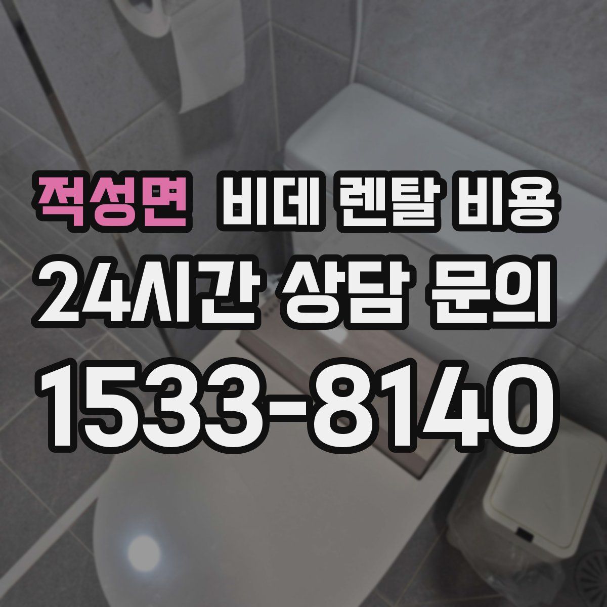 적성면 비데 렌탈 비용