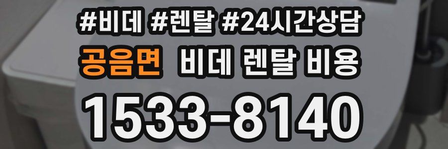 공음면 비데 렌탈 비용