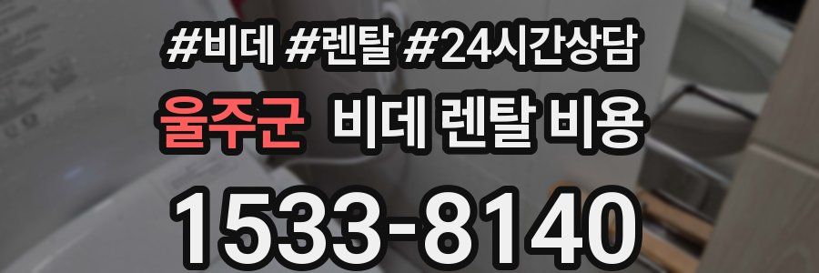 울주군 비데 렌탈 비용