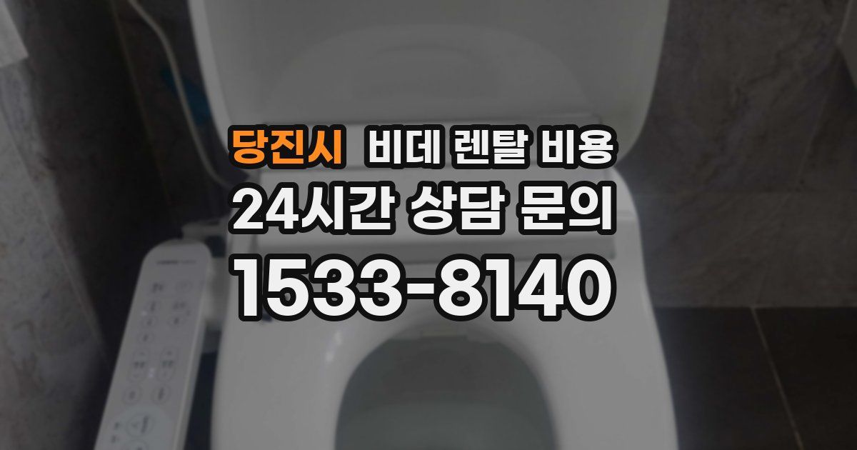 당진시 비데 렌탈 비용
