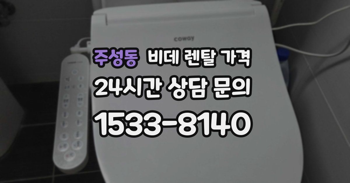 주성동 비데 렌탈 가격