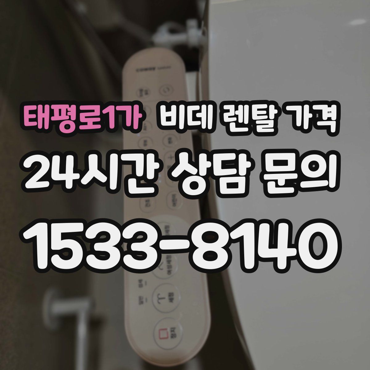 태평로1가 비데 렌탈 가격