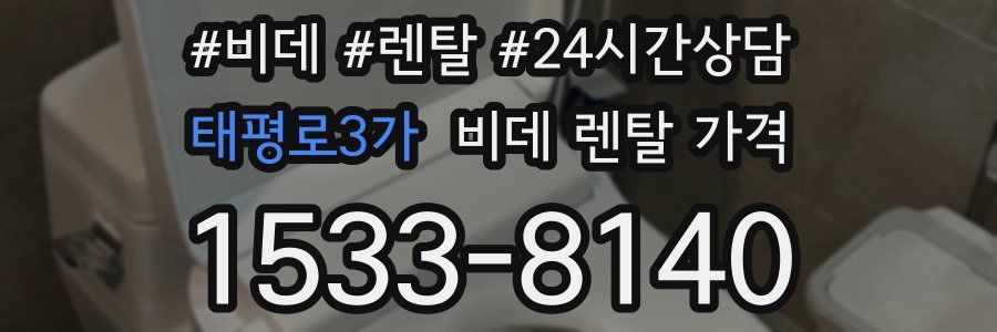태평로3가 비데 렌탈 가격