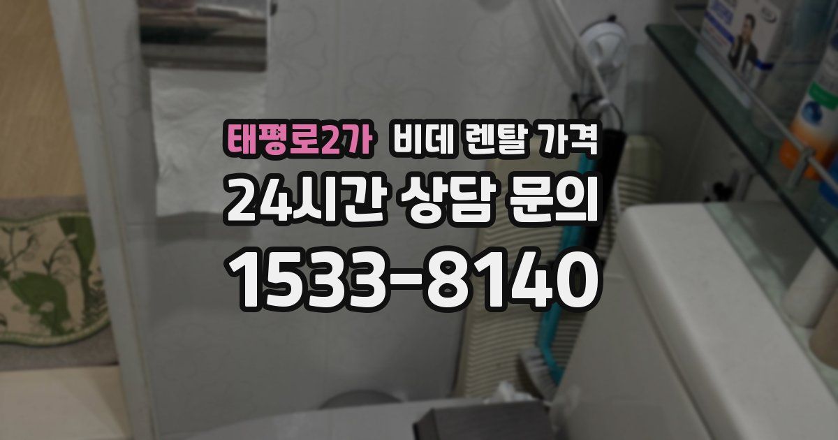 태평로2가 비데 렌탈 가격