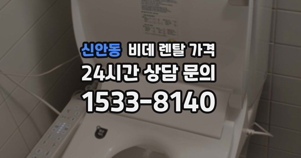 신안동 비데 렌탈 가격