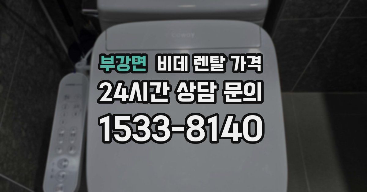 부강면 비데 렌탈 가격