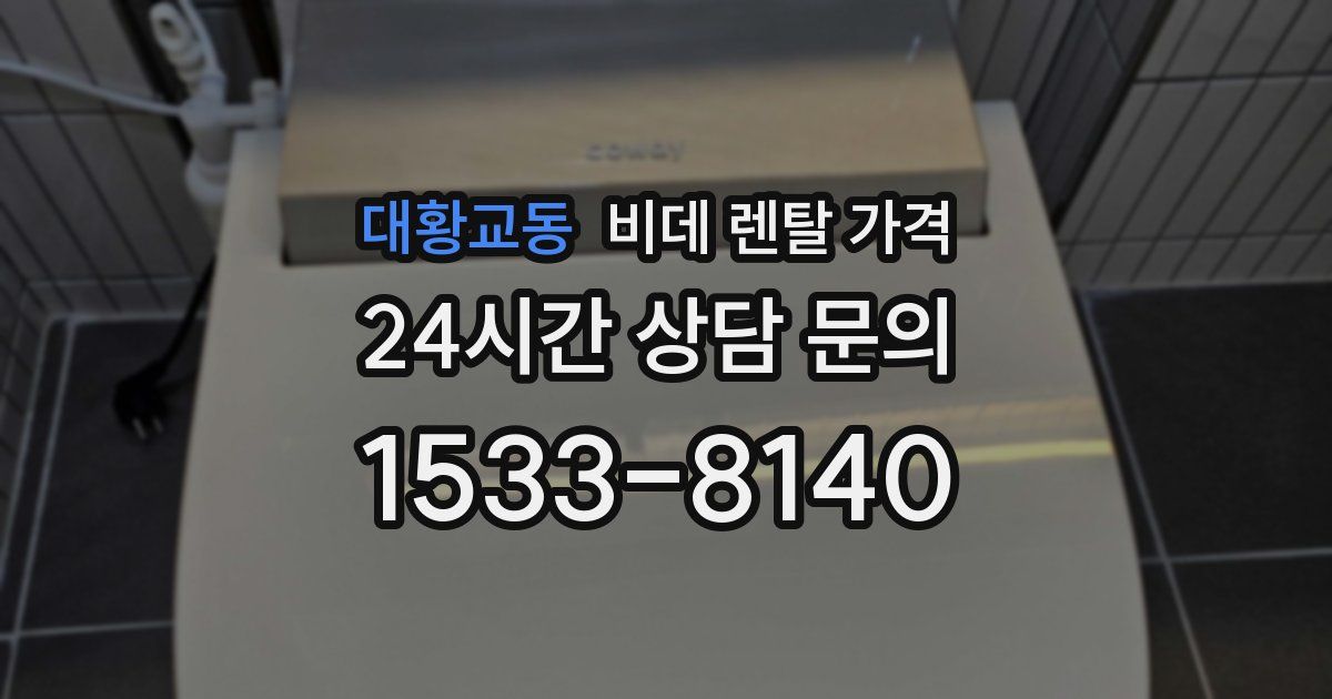 대황교동 비데 렌탈 가격