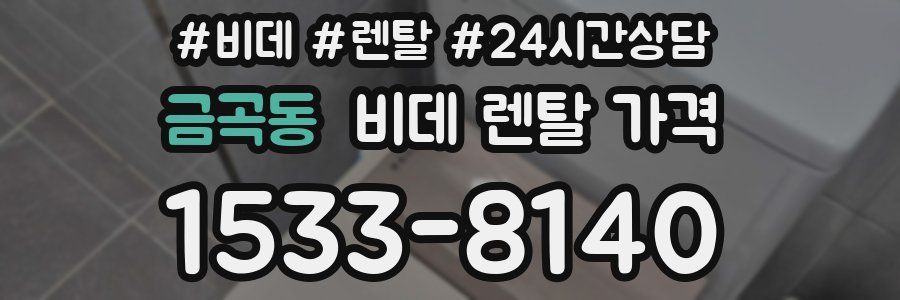금곡동 비데 렌탈 가격