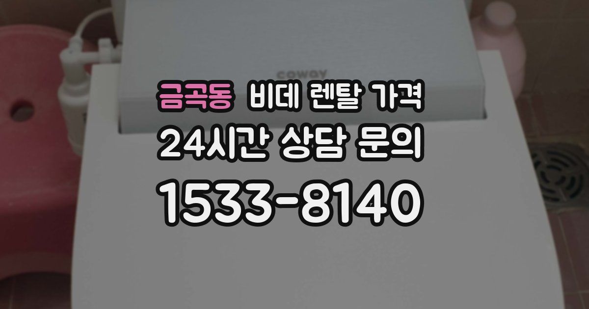 금곡동 비데 렌탈 가격