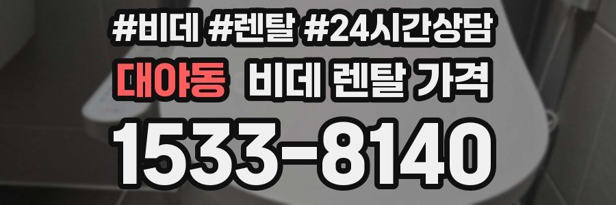 대야동 비데 렌탈 가격