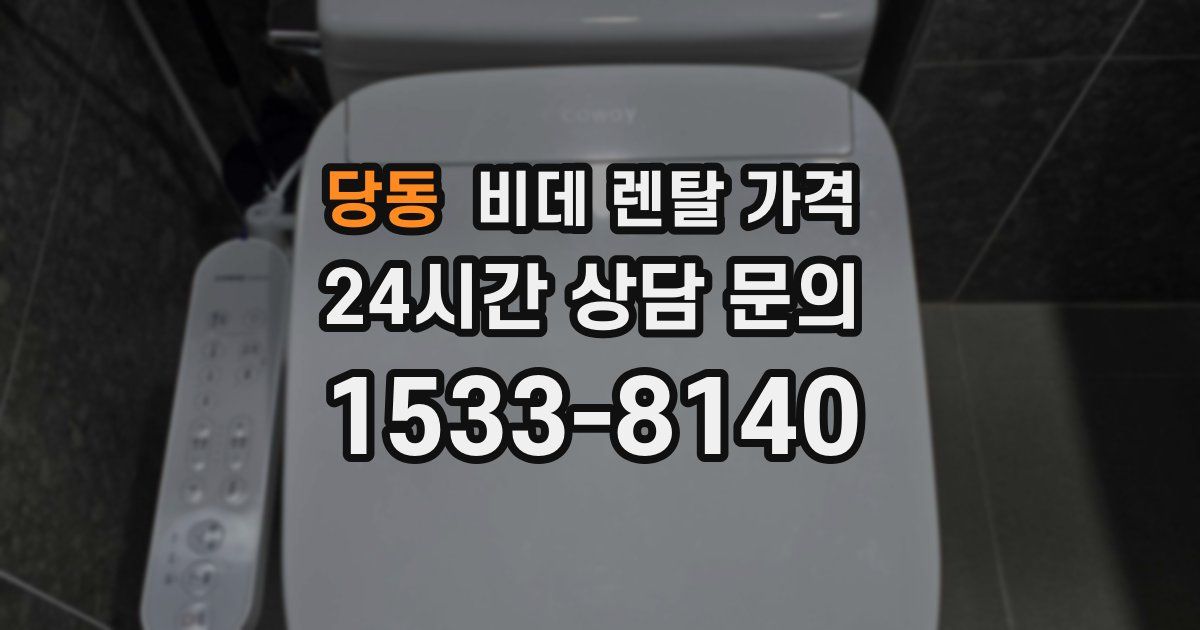 당동 비데 렌탈 가격