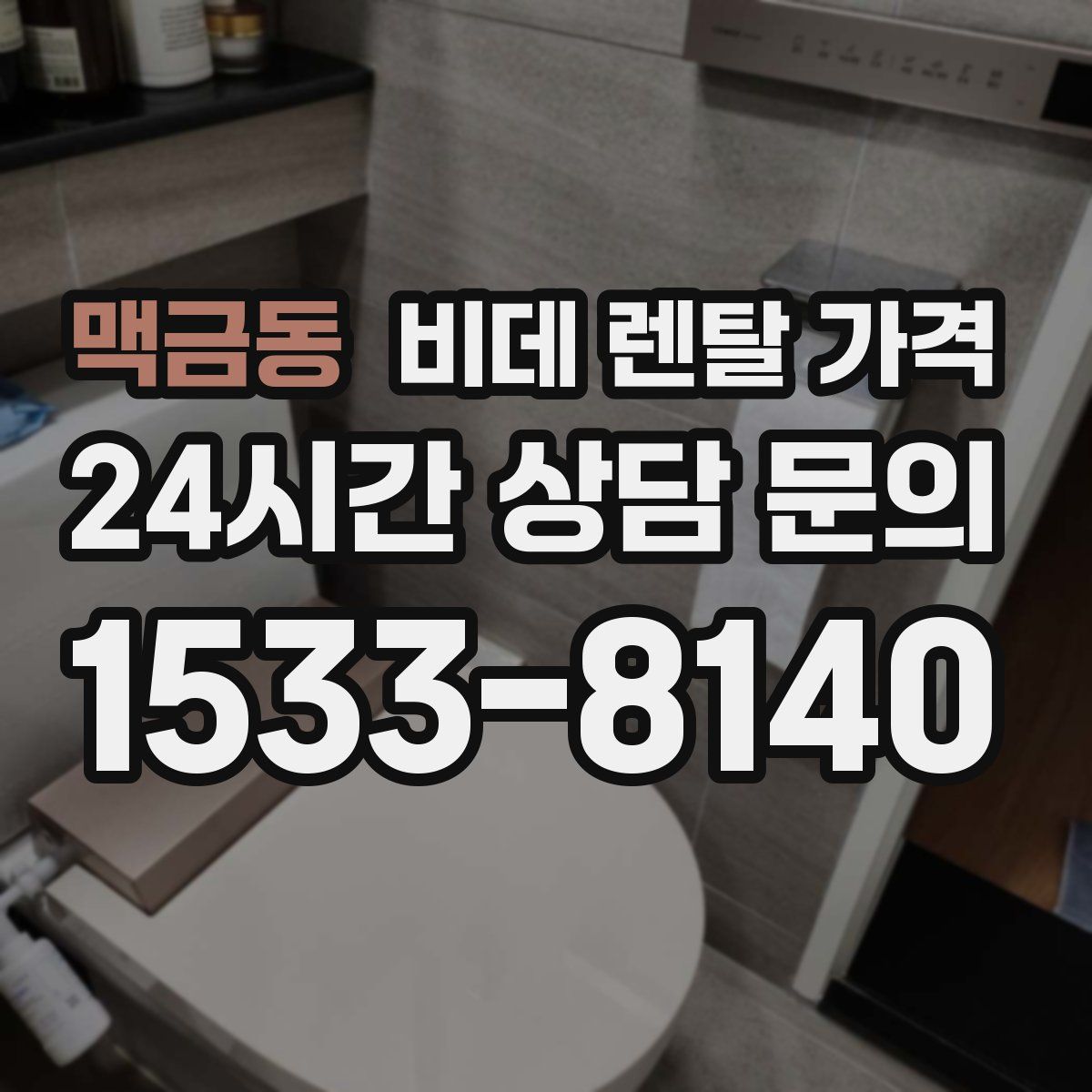 맥금동 비데 렌탈 가격