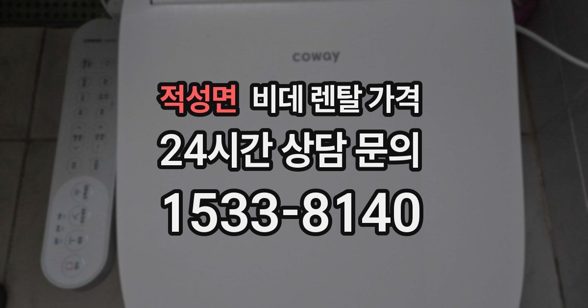 적성면 비데 렌탈 가격