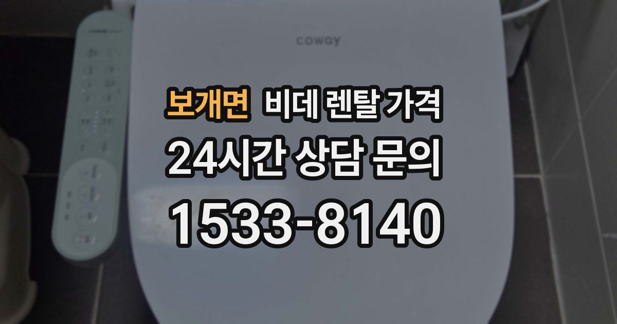 보개면 비데 렌탈 가격