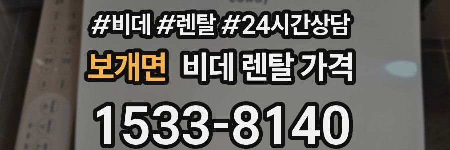 보개면 비데 렌탈 가격