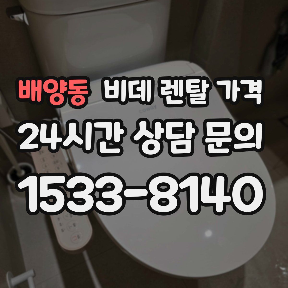 배양동 비데 렌탈 가격