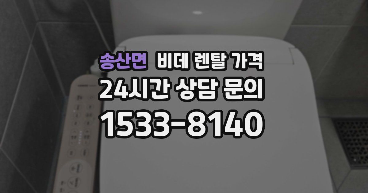 송산면 비데 렌탈 가격